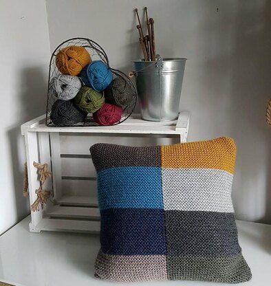 Colour Block Cushion Cover