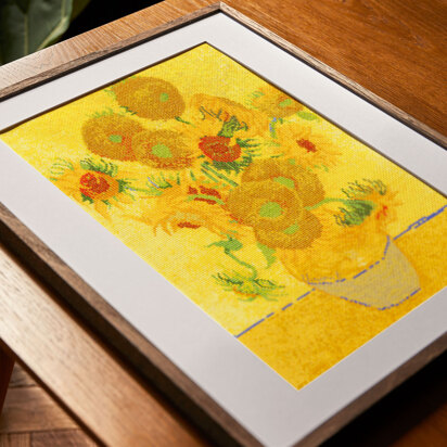 DMC The National Gallery - Van Gogh - Sunflowers - 25cm x 32cm