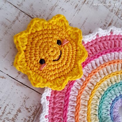 Yarnplaza Rainbow Wall-Hanging Crochet Kit 