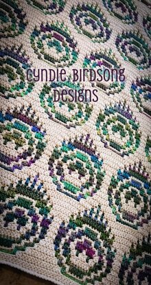 Enchanted Peacock Plumes blanket & table runner