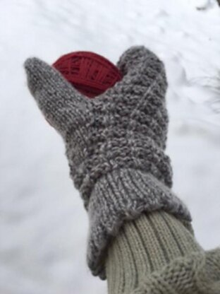 Honey Lined Waffle Mittens