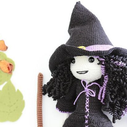 Dark Witch Halloween Doll