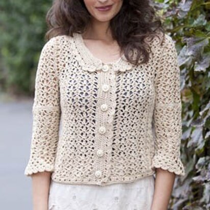 Sandy Lace Jacket in Tahki Yarns Cotton Classic Lite