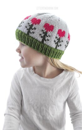 Heart Flowers Hat