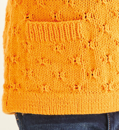 Textured Hoodie in Sirdar Snuggly Replay DK - SSRD2571 - Downloadable PDF