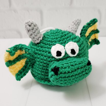 Draco the Dragon Scrubby Amigurumi