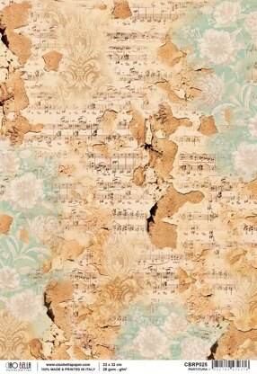 Ciao Bella Rice Paper Sheet A4 5/Pkg - Partitura, La Traviata