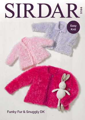 Jackets in Sirdar Funky Fur & Snuggly DK - 5166 - Downloadable PDF