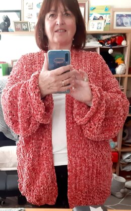 Velvet Crochet Cardigan