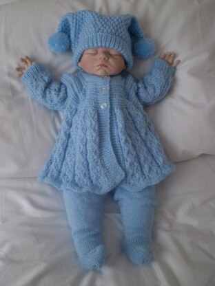 Reborn / 0-3 Months Baby Matinee / Pram Set