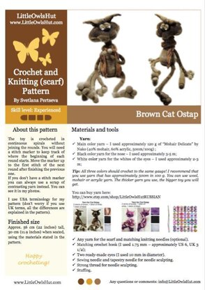 120 Brown Cat Ostap