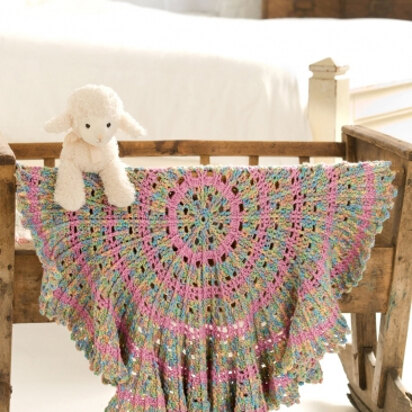 Candy Cable Baby Blanket in Caron Simply Soft Paints & Simply Soft Collection - Downloadable PDF