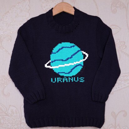 Intarsia - Uranus Chart - Childrens Sweater