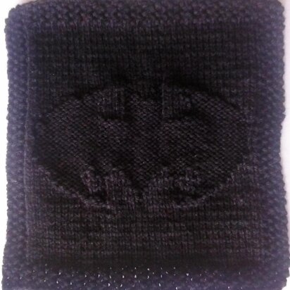 Batman Knitted Dishcloth Pattern