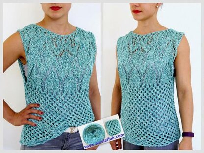 Strickanleitung  - Sommershirt PAZIFIC – ruckzuck gestrickt -  S/M und L/XL – No.169