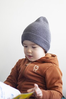 Toddler high top beanie - double brim hat + VIDEO