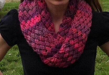 Diagonal Weave Infinity Scarf or Cowl