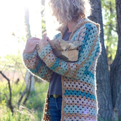 Crochet campfire cardigan pattern sale