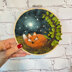 The Crafty Kit Company Ltd Sleepy Fox in a Hoop Needle Felting Kit - 15cm