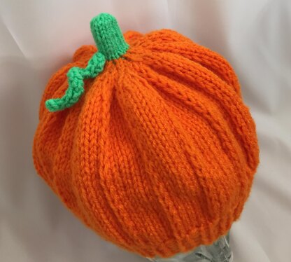 Adult Pumpkin Hat - Knit ePattern