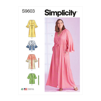 Simplicity Women's Caftans and Wraps S9603 - Sewing Pattern