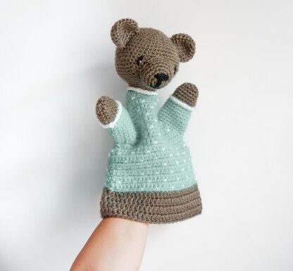 025-Bear crochet puppet