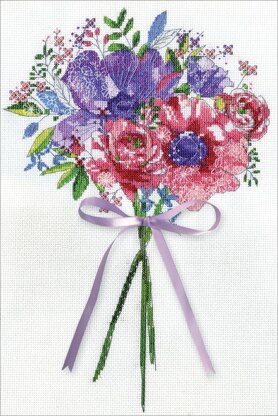 Design Works Flowers & Lace Cross Stitch Kit