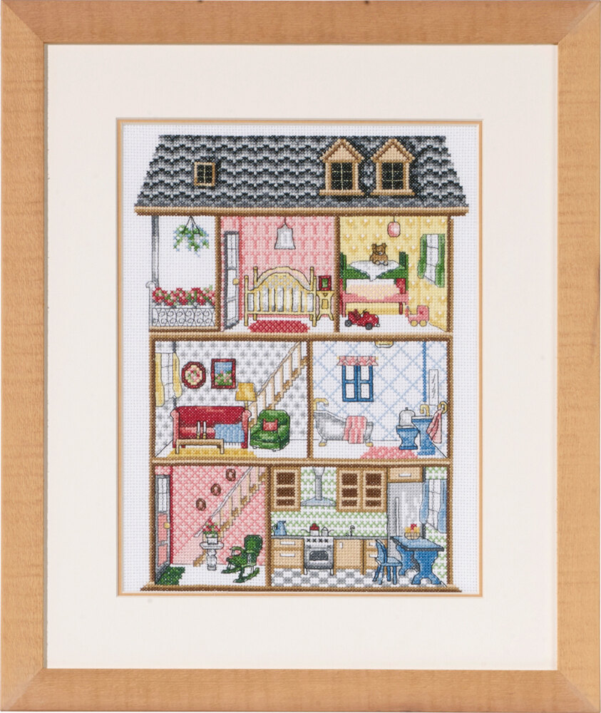 Dollhouse store cross stitch