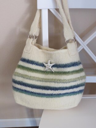 Knit and Felted Purse - Iris Bag