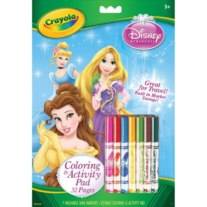 Crayola Coloring & Activity Pad W/Markers - Disney Princess