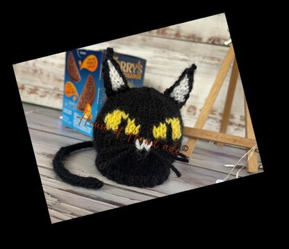 Black Cat Chocolate Orange Cover Knitting Pattern