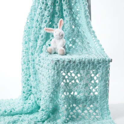Crochet Baby Blanket in Bernat Softee Baby Solids