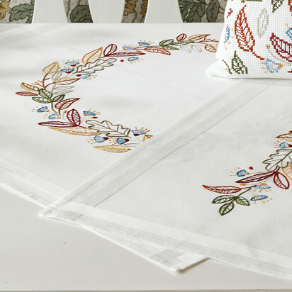 Permin Autumn Embroidery Kit - 80 x 80 cm