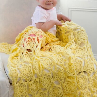 Sunshine Baby Blanket in Red Heart Anne Geddes Baby - LW4051