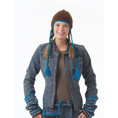 Easy Snowboarder Hat in Bernat Super Value