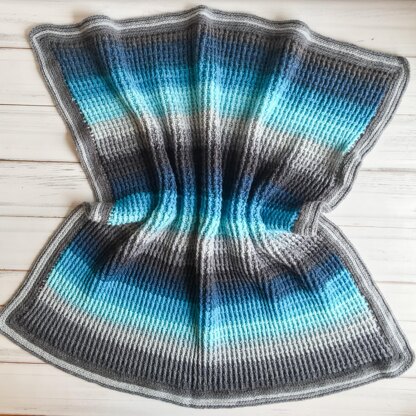 Aurora Skies Ribbed Baby Blanket