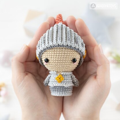 Mini Amigurumi Crochet Pattern Toys Set Unicorn Knight Dragon Horse Crochet Animal Pattern Mini Kingdom by AradiyaToys (Olka Novytska) Tutorial PDF File DIY