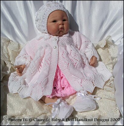 ‘English Country Garden’ Knitting pattern for doll 16-22” or newborn/0-3m baby