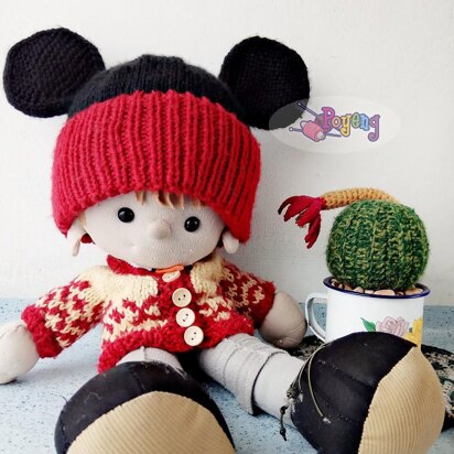 Hat for Mickey Lover - knitting pattern