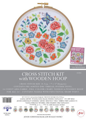 Creative World of Crafts Summer Meadow Cross Stitch Kit (18.5cm)