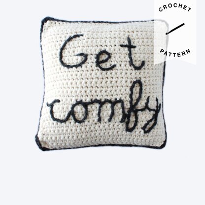 Get Comfy Crochet Pillow