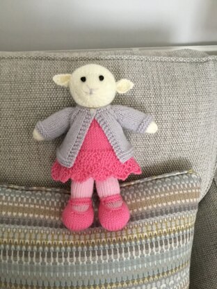 Girl lamb in a cardi