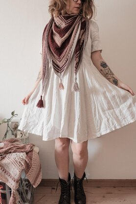 Dried Lavender Shawl