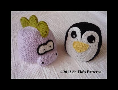 Crochet Pattern baby child animal hats  #211