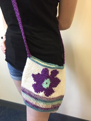 Tapestry Crochet Flower Crossbody/Shoulder Bag