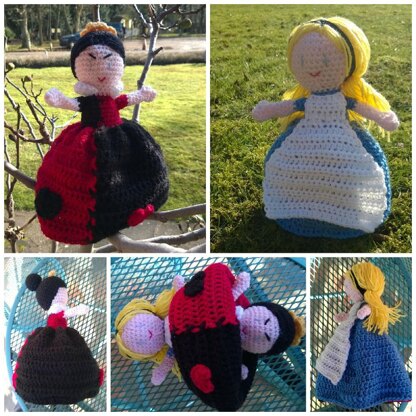 Alice & the Queen of Hearts Topsy Turvy Doll
