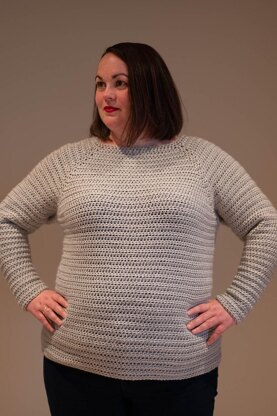 Classic Crochet Raglan Pullover