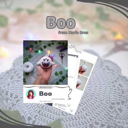 Boo (from Mario Bros) amigurumi pattern