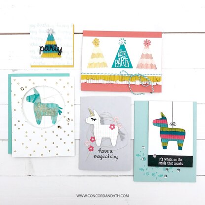Concord & 9th Clear Stamps 4"X4" - Pinata Party