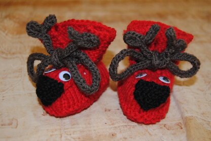 Festive Baby Booties